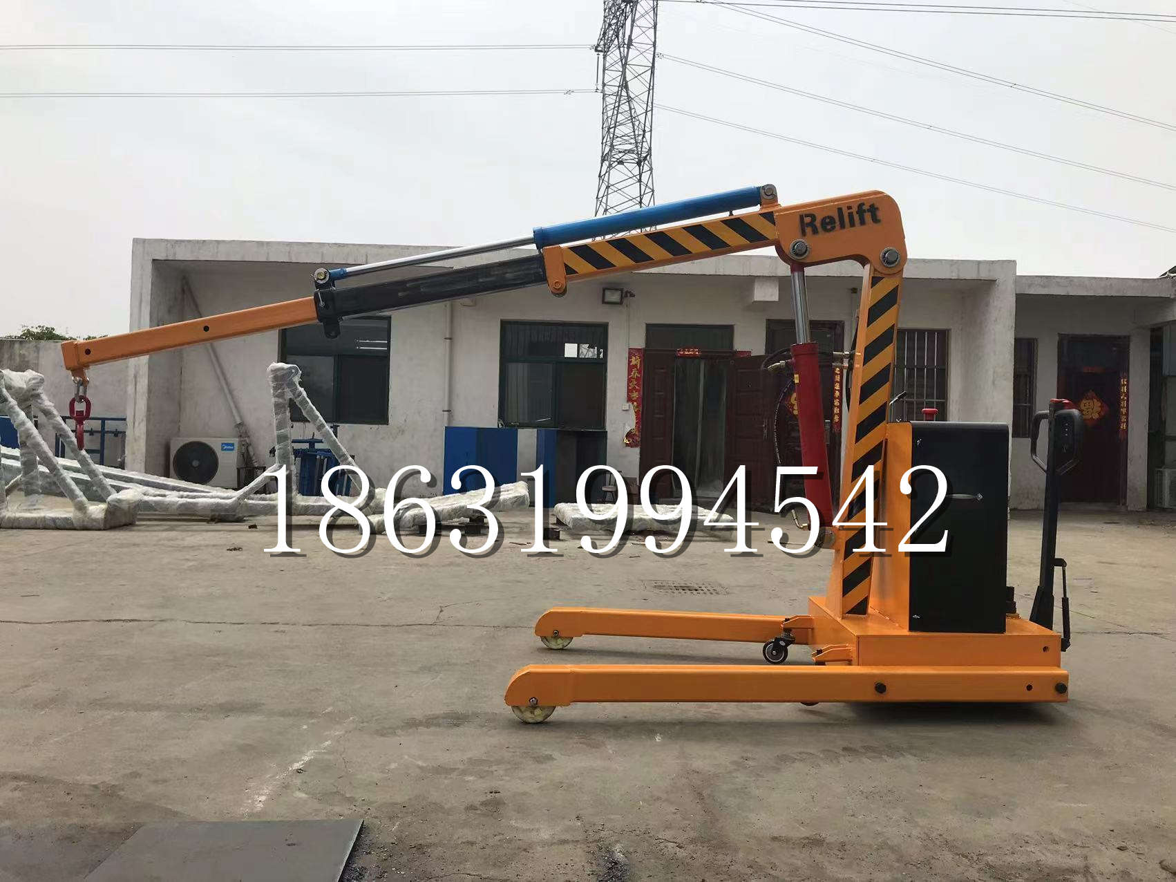 广阳区久征定做3吨三轮随车吊 农用园林绿化移树吊 平板工程用小吊机